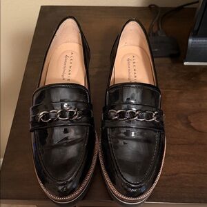 Alex Marie Glossy Black Men's Loafers